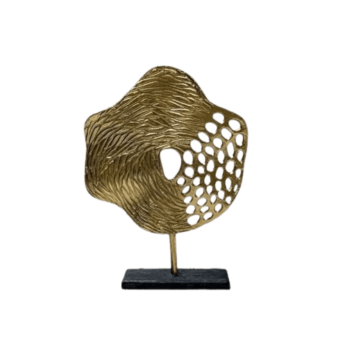 ALUMINIUM SCULPTURE (GOLD & BLACK)